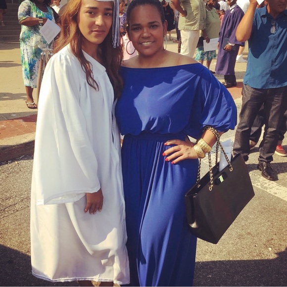 Blue long dresses - Picture 4 of 4